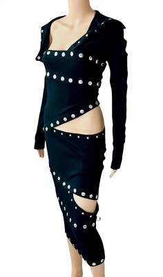 Dolce & Gabbana F/W 2003 Runway Cutout Snap-Up Convertible Knit