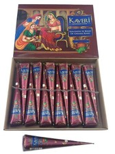 24X Natural Kaveri Temporary Tattoo Mehandi Herbal Henna Cones Body Art Kit