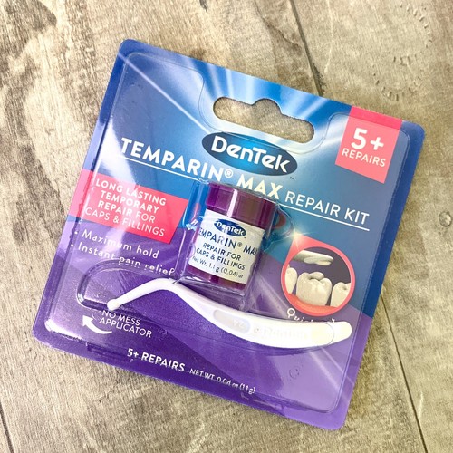 NEW DenTek Temparin Max Filling Repair Kit Replace Lost Fillings Cap