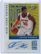 2019/20 Panini Contenders Optic NBA Ink Gold Autograph #NBA-JRD Julius Randle 