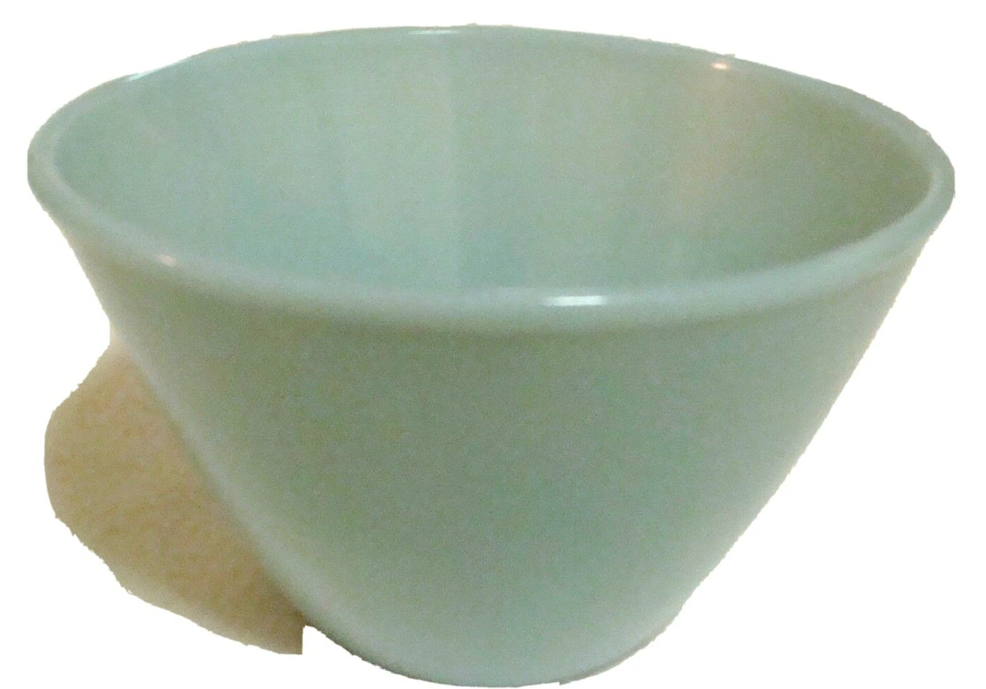 1950'S TURQUOISE BLUE NO SPLASH MIXING NESTING BOWL-7 1/2" TOP X 4 3/4" HIGH