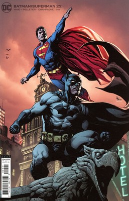 Batman Superman #22 2021 Unread Gary Frank Card Stock Variant Cover DC Comic