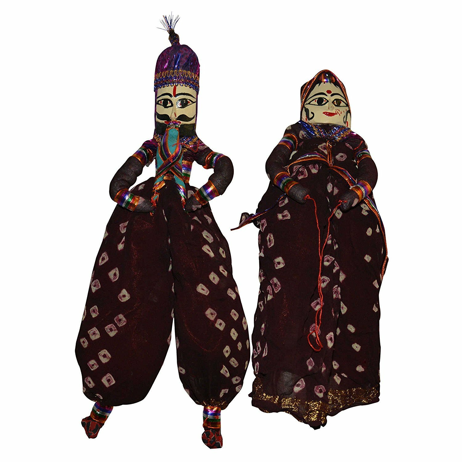 Traditional Handcrafted Rajasthani Wood Folk Puppets aka Rajasthani ...