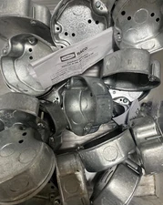 20 pack  #296 15.8 Cu. In. 4" Round 1.5" Deep Steel 1-gang Ceiling Fan Box