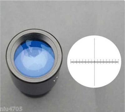 1pc 10x Reticle 0.1mm/16mm Widefield Biological Microscope Eyepiece 23.2mm