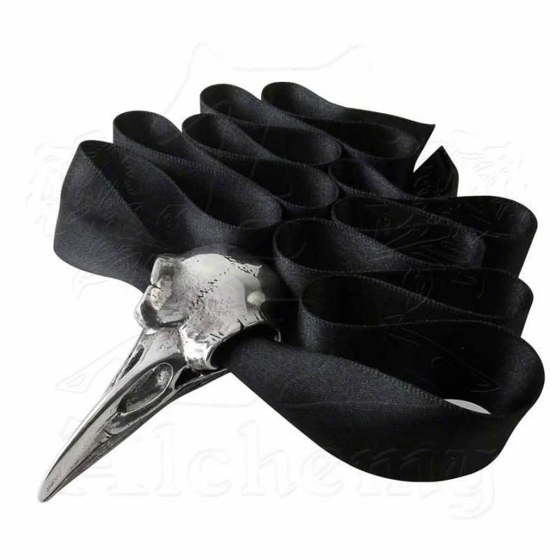 Collar Gargantilla Calavera Cuervo Alquimia Gótica RABESCHADEL - Retirado Difícil de Encontrar Halloween Foto 4 de 4