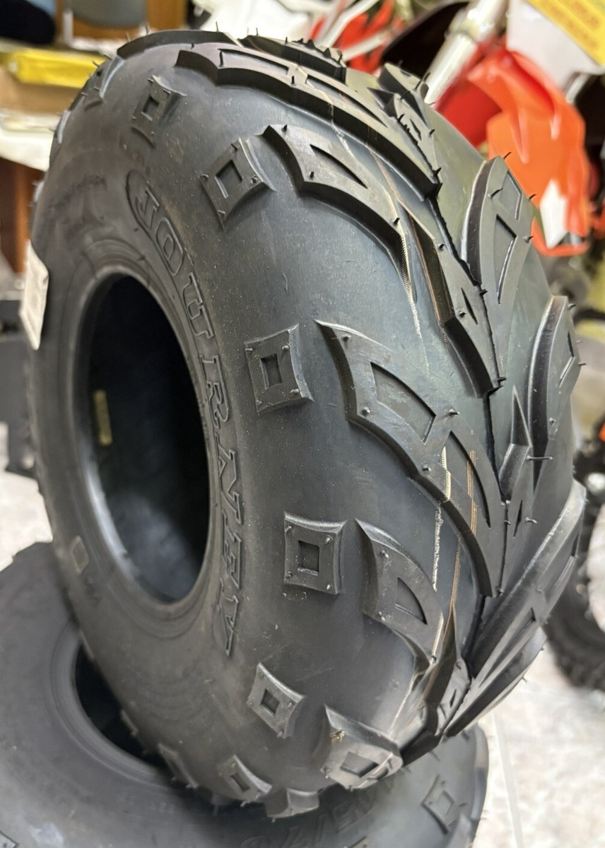 Parnells - 2 set di Ruote e Pneumatici Completi, 22x11.00-8 2 - Wanda 4 Strati, 4 Prigionieri 100 mm Pcd, Diametro 538 mm, Larghezza 270 mm, 154 kg - Marchio E, per Rimorchi da Giardino, Kart