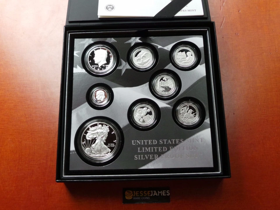 IN STOCK! 2017 S PROOF SILVER EAGLE LIMITED EDITION PROOF SET 17RC IN OGP - Image 2 of 4