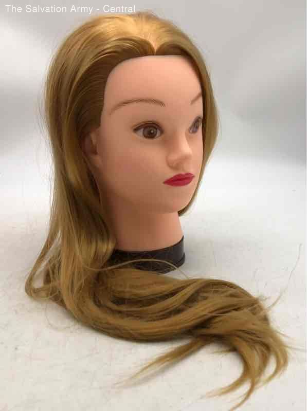 Hairealm Brown Training Head Female Shoulder Length Hair Hair