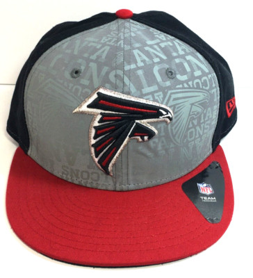 Atlanta Falcons 9Fifty Snapback Hat Cap NFL Red Black Gray Team Headwear MED-LG