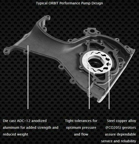 Authentic ACL Orbit Oil Pump for Honda Civic D15 D15B1 D15B7 D16 D16A6 D16Z6 - Picture 4 of 4