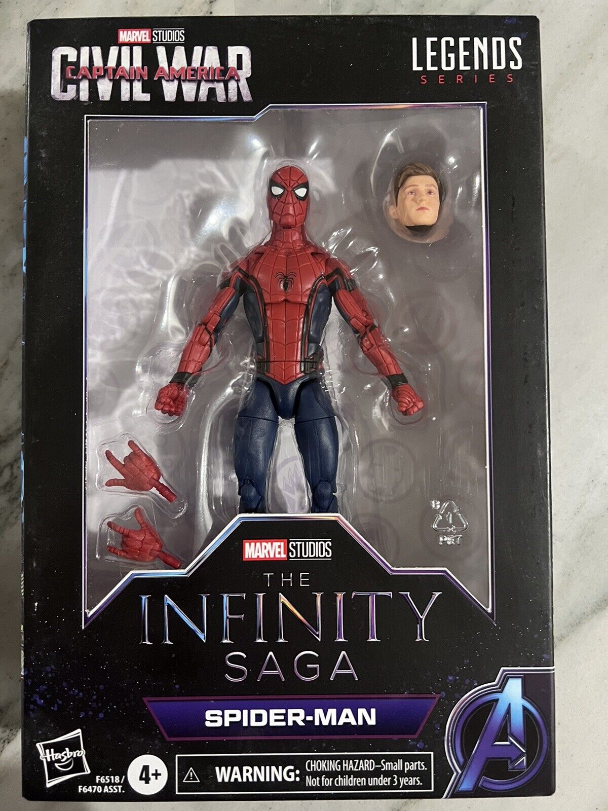 marvel legends Infinity Saga Spider-Man Tom Holland Civil War Brand New