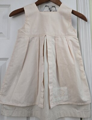 Dress: 4T Baby Gap, 2Pc, Cotton, Pale Pink/Cream, 2-Tier, 40s-Inspired, NWOT