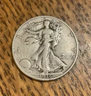 1936 D Walking Liberty Half Dollar 90% Silver 50c Very Fine VF
