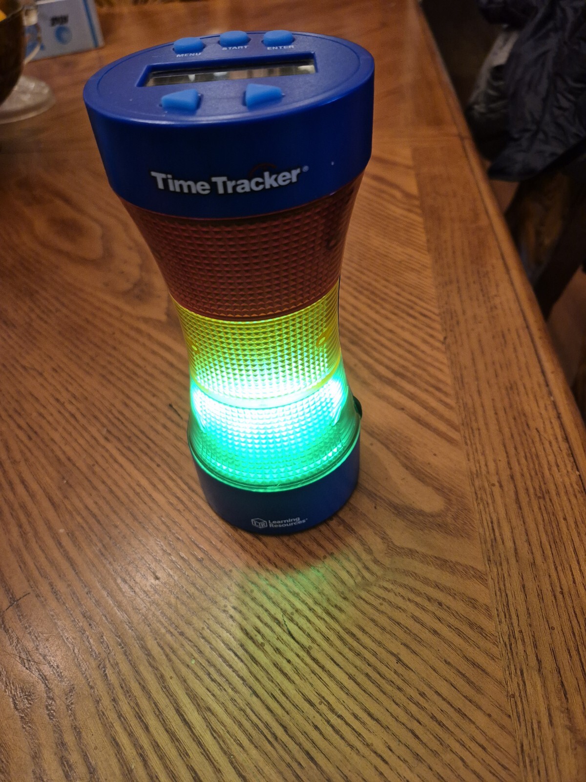 Learning Resources Time Tracker Visual Timer with Clock for Kids Educational Tool  -image