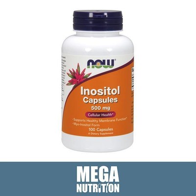 NOW Foods Inositol Capsules 500mg 100 capsules Energy Boost Mood Weight Loss