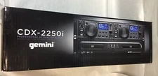 Gemini CDX-2250i Pro DJ Dual Two Deck Rack Mount CD/MP3 Media Player w/ USB