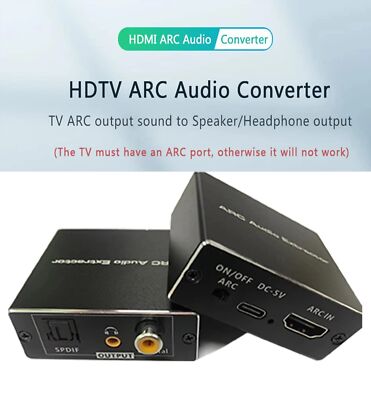 ARC Audio Extractor Toslink Coaxial Audio Adapter HDMI ARC to toslink Converter