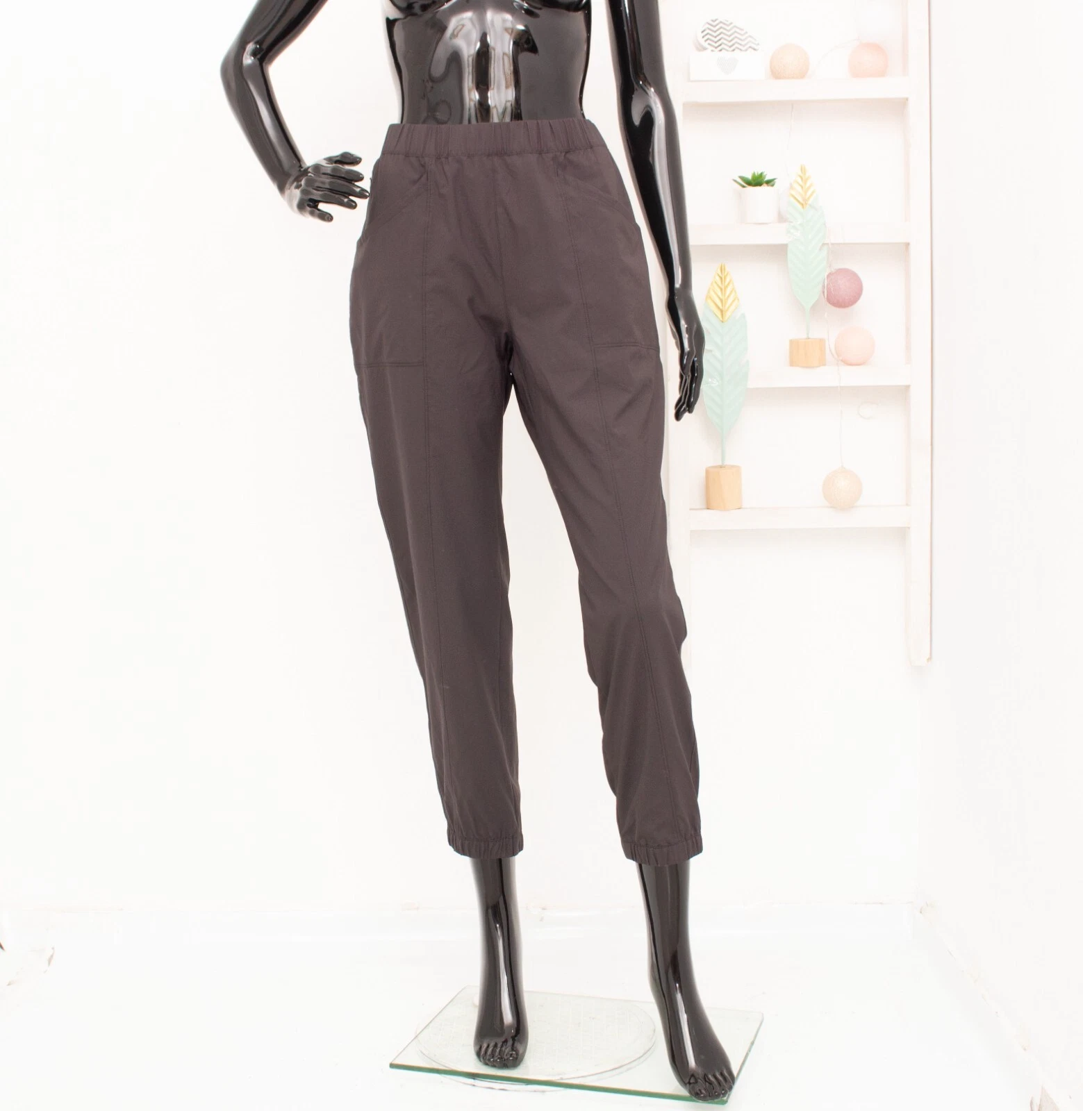 PATAGONIA Ladies Trousers Black Pull On Lightweight Hiking Trekking Pants M