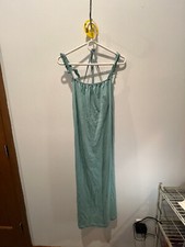 Zara Sundress Small Green Spaghetti Strap Tie Up Women's Dress S