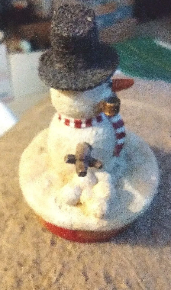 Our America Snowman Teeny Toppers Candle Topper Top Hat Pipe - Image 3 of 4