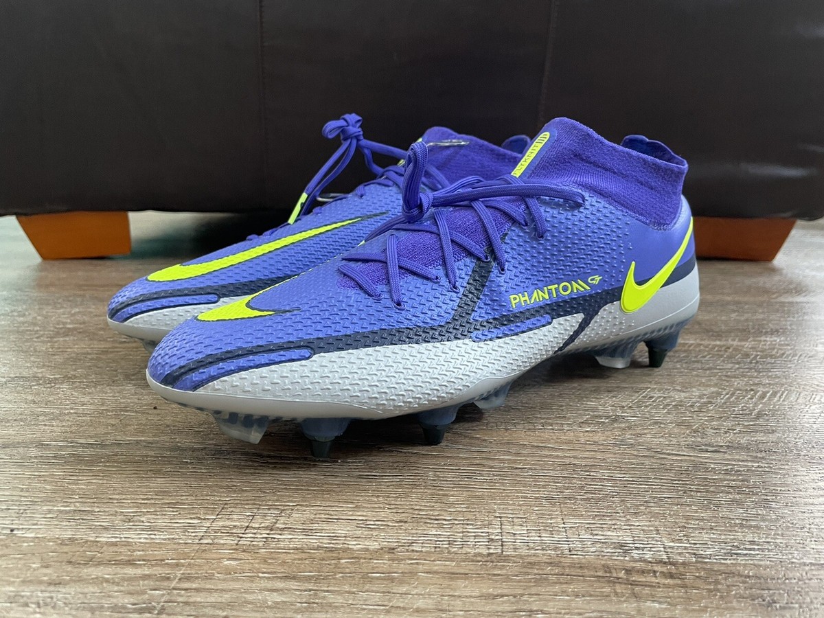 Nike Phantom GT2 Elite DF SG Pro Soccer Cleats Sapphire Volt Sz 13