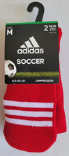 Unisex Size M Red White Adidas Aeroready Over The Calf Soccer Socks 5125393-OTC
