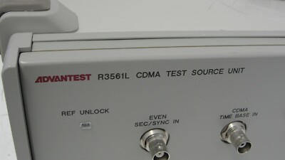 Advantest R3561L CDMA test source unit covers 50 MHz to 2 Advantest R3561L CDMA test source unit covers 50 MHz to 2