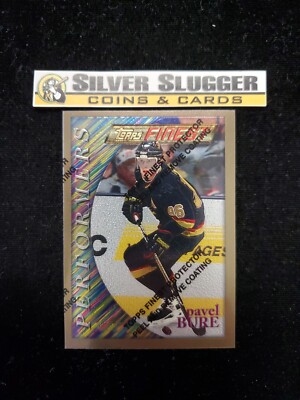 1996-97 Pavel Bure Topps Finest Performers #187 Theme P70 w/ Coating! Canucks!