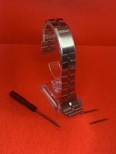 seiko BULLHEAD fishbone 20mm watch bracelet band strap stainless steel + Tools