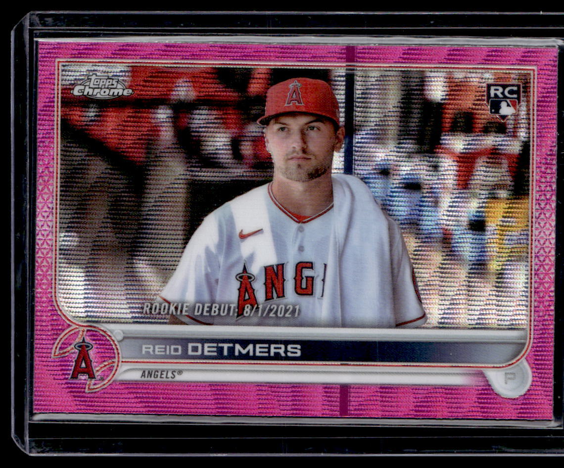 2022 Topps Chrome Update #USC90 Reid Detmers Pink Wave Refractor