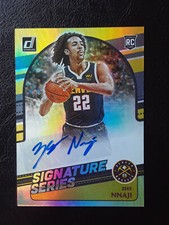 2020-21 NBA Panini Donruss Rookie Auto Signature Series Jeke Nnaji Nuggets