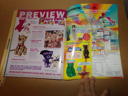 TY Beanie Babies Mary Beth’s Magazine Bean Bag World 2000 TY 2K - Picture 3 of 4