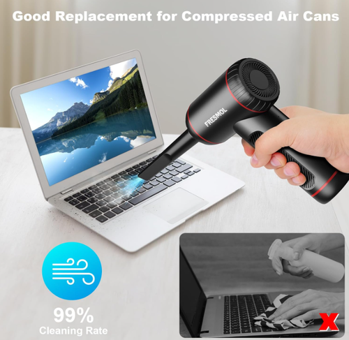 Compressed Air Duster-3 Gear Adjustable 100000RPM Electric Air Duster with LED - Picture 5 of 6