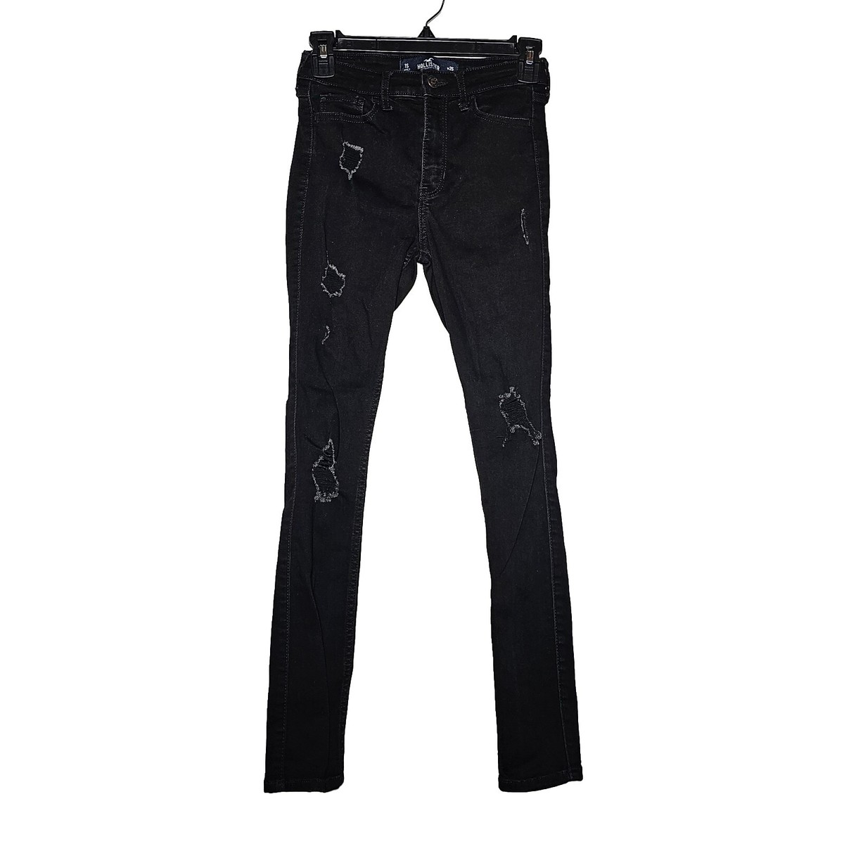 Low Rise Hollister High Waisted Black Jeans Women's Low-Rise Black
