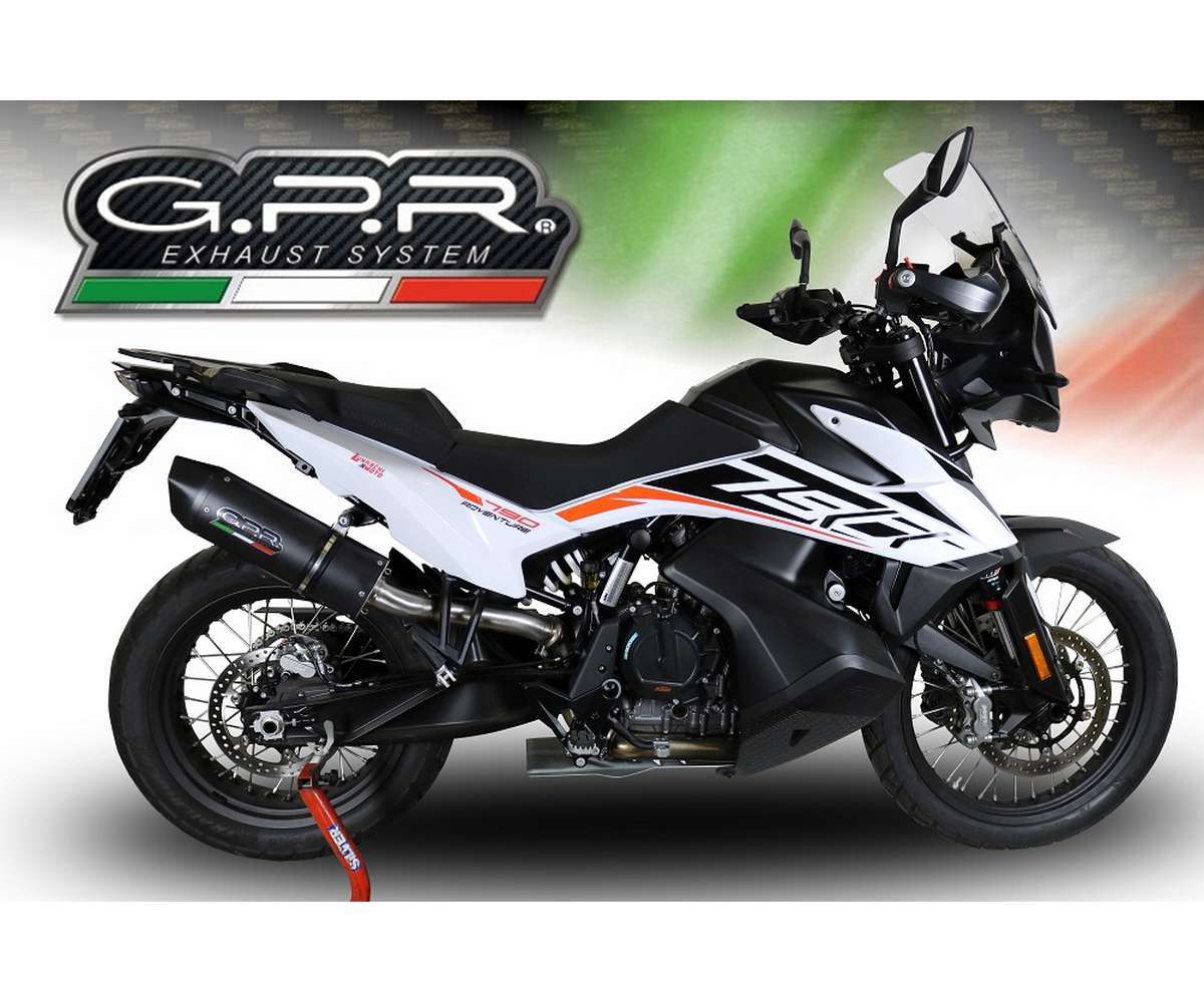 Exhaust Muffler GPR Furore Evo4 Nero Approved Ktm Adventure 790 2021 2023