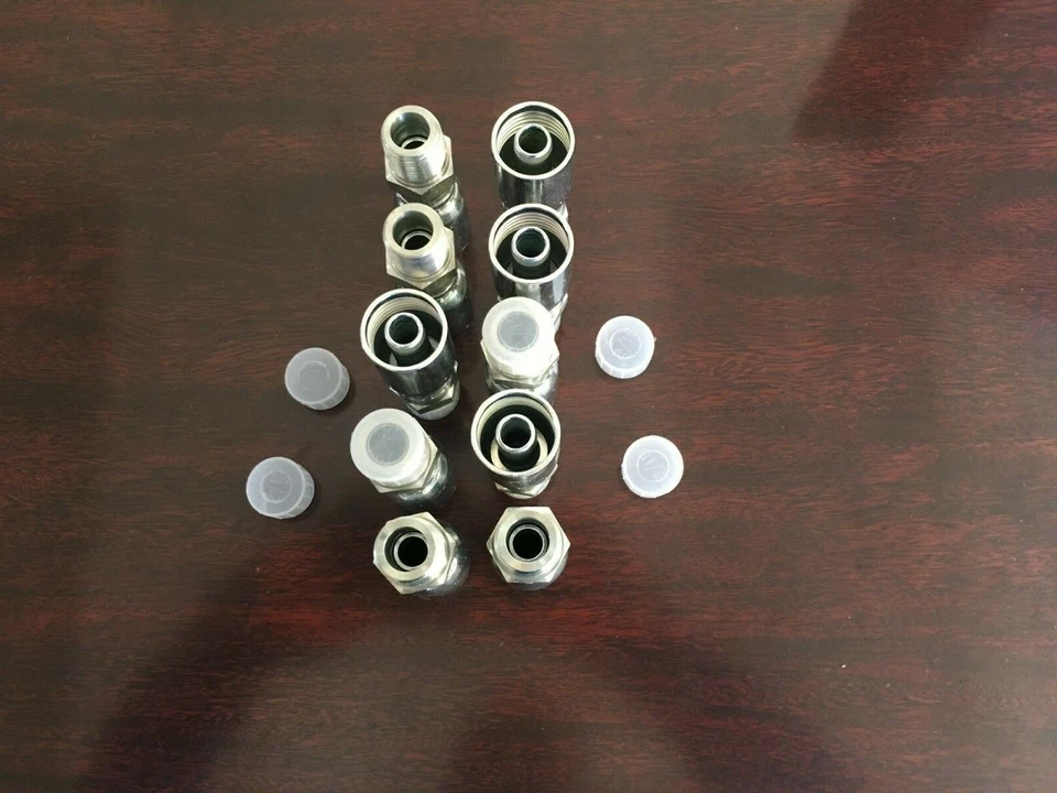 GATOR (10 PK) MPX-06-06 Hydraulic Hose Crimp Fittings 3/8" x 3/8" Male Pipe Swivel HY