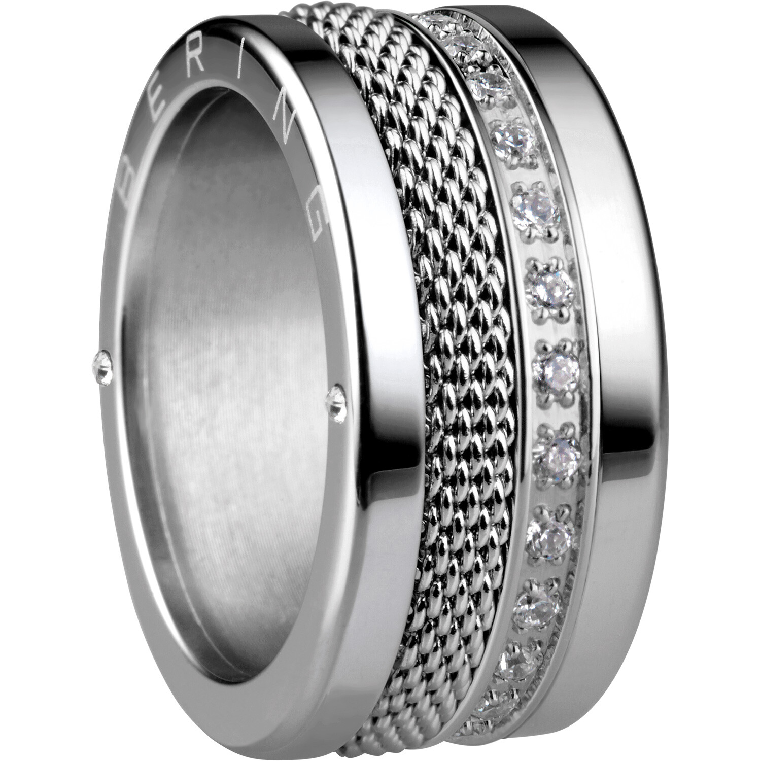 Bering Innenring Keramik Weiß – Schmaler Ring Für Arctic Symphony Collection, Größe 7