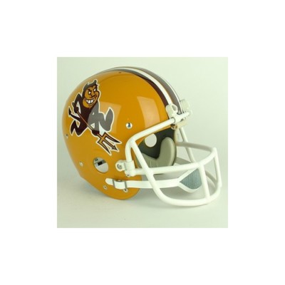 classic arizona state football helmet Riddell Sun Devils NCAA Revolution Speed Mini ASU : Sports & Outdoors SP face mask Arizona State Unveils Yellow Alternate