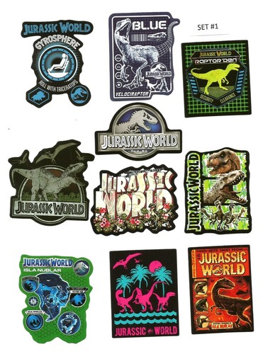 10 pegatinas de vinilo Jurassic Park/World (aprox. 2 x 3") (Elección del set 1 al 15) - Imagen 3 de 17