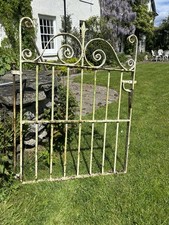 Beautiful Antique Wrought Iron  Gate With Scrolls
