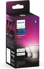 Philips Hue GU10 Smart Bulbs White Colour Bluetooth 2 Pieces Alexa Apple New