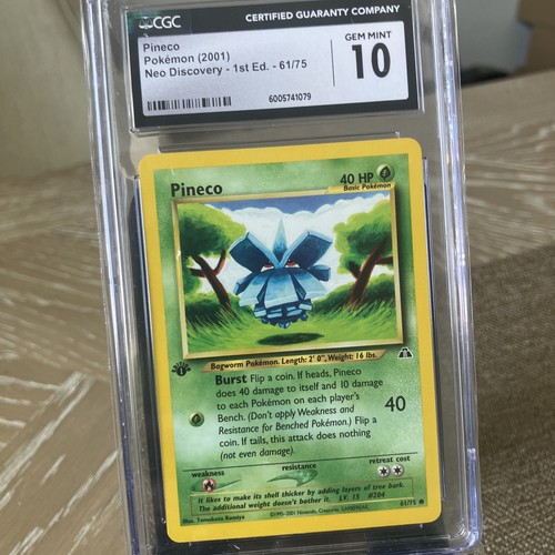 Pineco (1st Edition) graded CGC 10 for sale on eBay