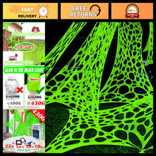 Giant 700 Sq Ft Glow in the Dark Spider Web for Halloween Outdoor Decoration, St