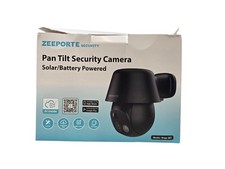ZEEPORTE SECURITY Snap 30T Solar Security Cameras Wireless Outdoor Black NEW