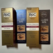 2-RoC Retinol Correxion Line Smoothing Anti-Aging Eye Cream, 0.25 Oz Each SEALED