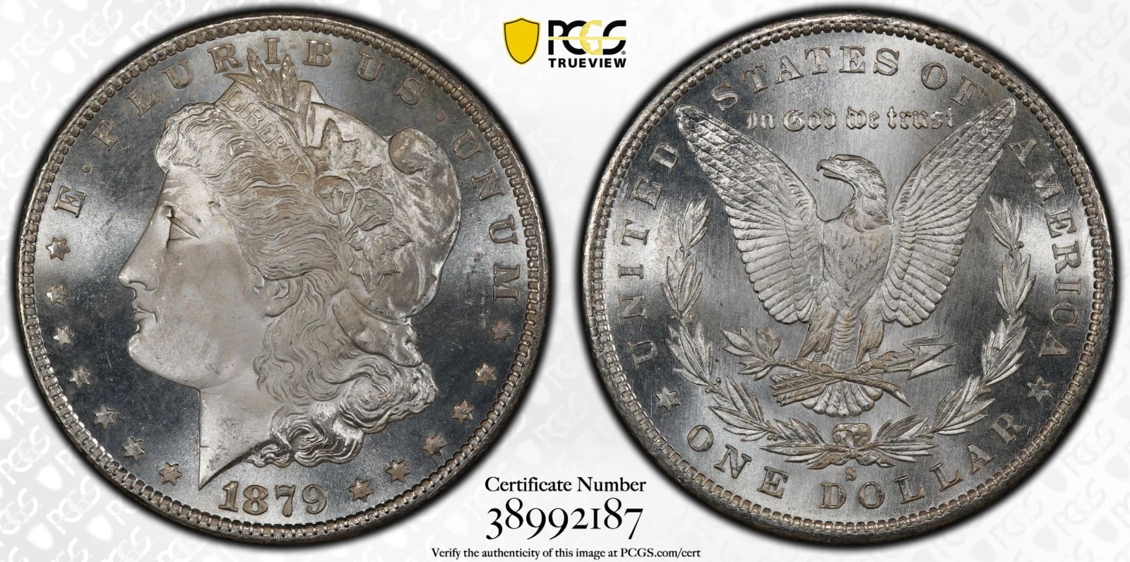 1879-S PCGS & CAC MS68 Morgan Dollar
