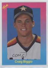 1989 Classic Update Pink/Light Blue Travel Edition Craig Biggio #51 HOF 0au4