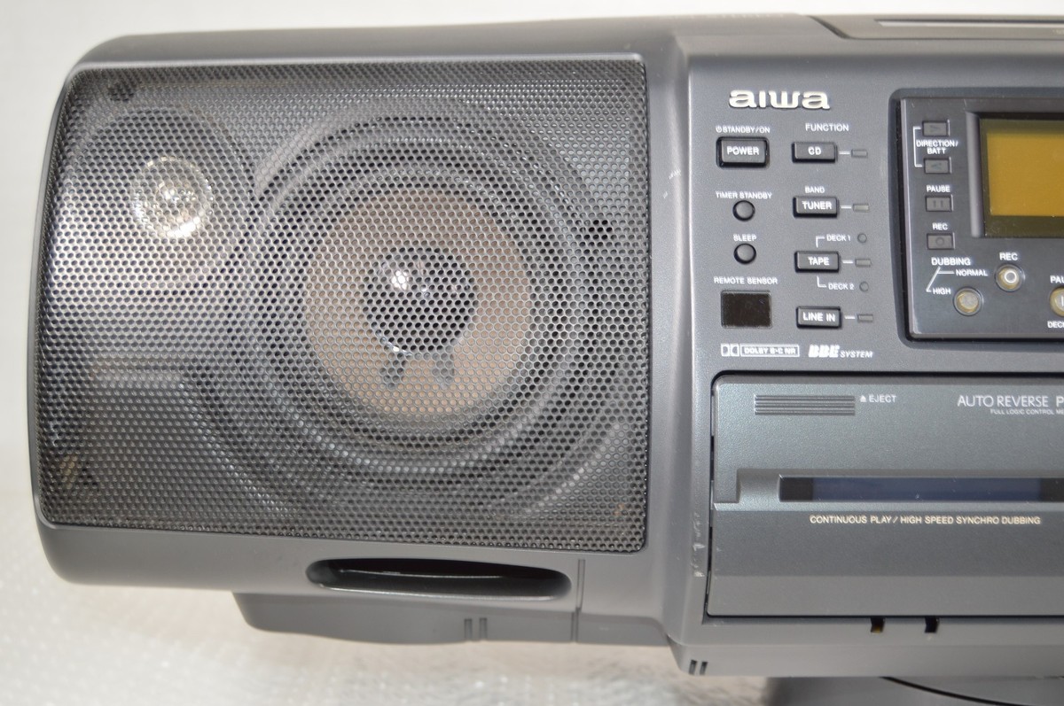 AIWA CSD-SR80 CD Stereo Radio Cassette Recorder Vintage Tested