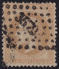 FRANCE 1871, Y&T #21 - NAPOLEON III - USED - OBL. PC 3579(?)